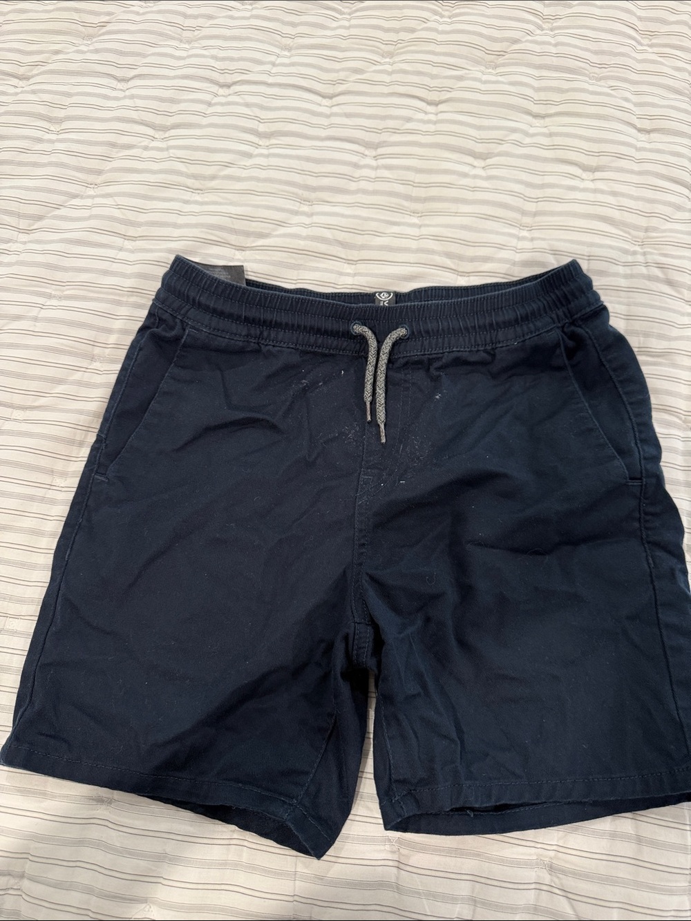 Volcom Boys Dark Navy Drawstring Pull-On Shorts